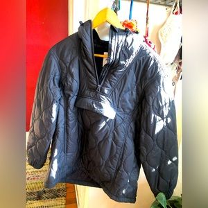 Madewell Quilted Packable Popover hooded Puffer Jacket